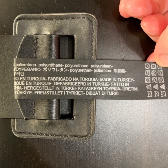 ZARA NWOT Black Thick Belt - Picture 6 of 7